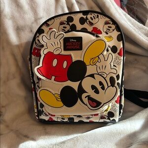 Disney Mickey Mouse Kids Backpack - White, Red, Black